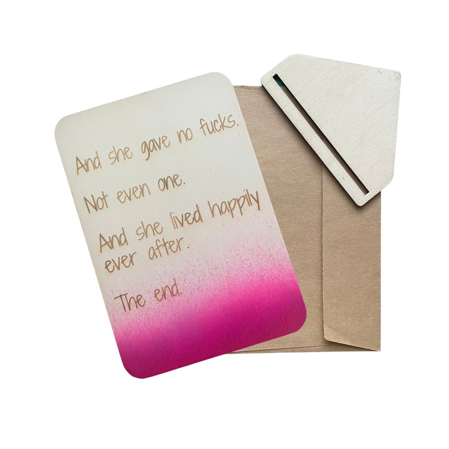 And She Gave No Fucks - Cheeky Charlie Keep Cards