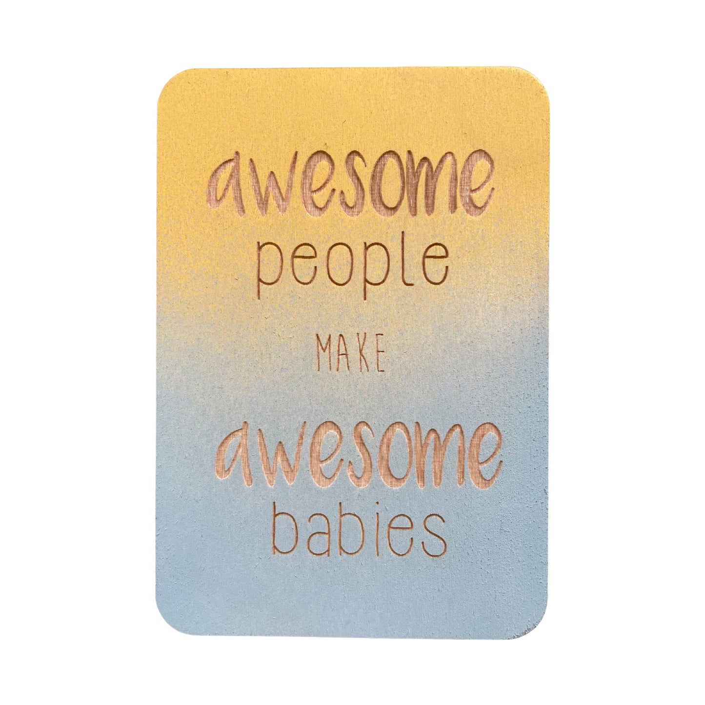 Awesome People Make Awesome Babies - Cheeky Charlie Keep Cards