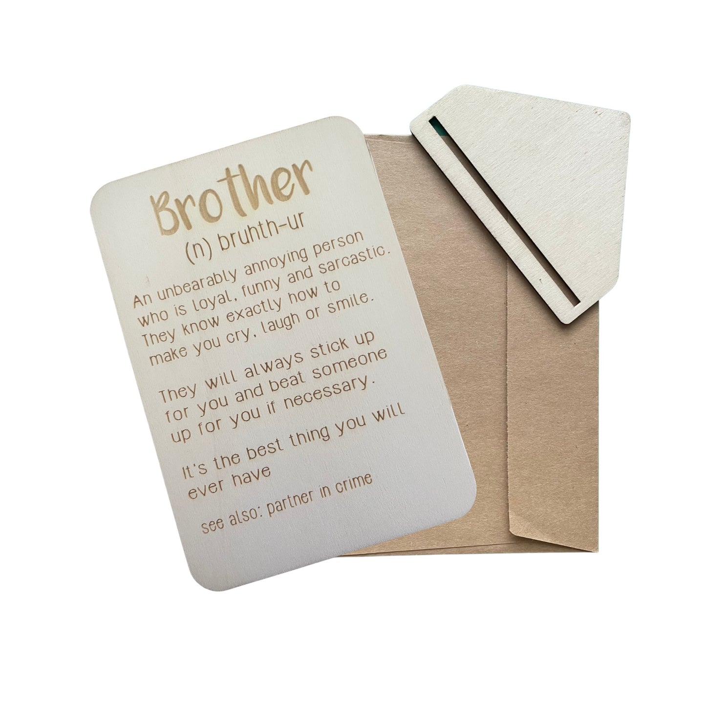 Brother (n) - Cheeky Charlie Keep Cards