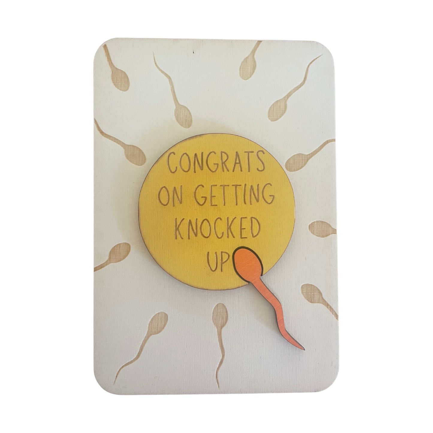 Congrats On Getting Knocked Up - Cheeky Charlie Keep Cards