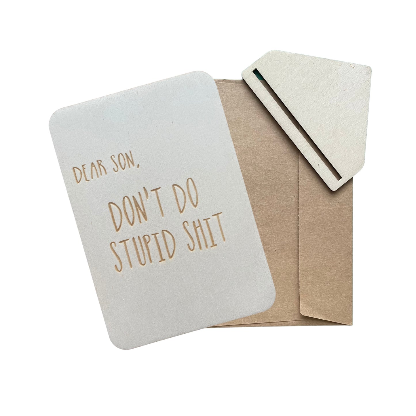 Dear Son, Don't Do Stupid Shit - Cheeky Charlie Keep Cards