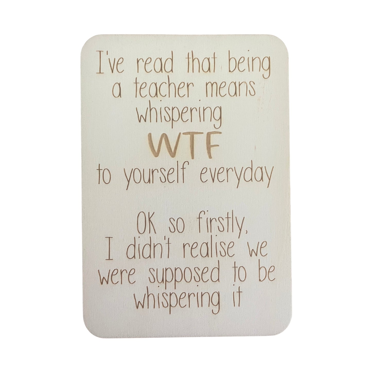 I've Read That Being A Teacher - Cheeky Charlie Keep Cards