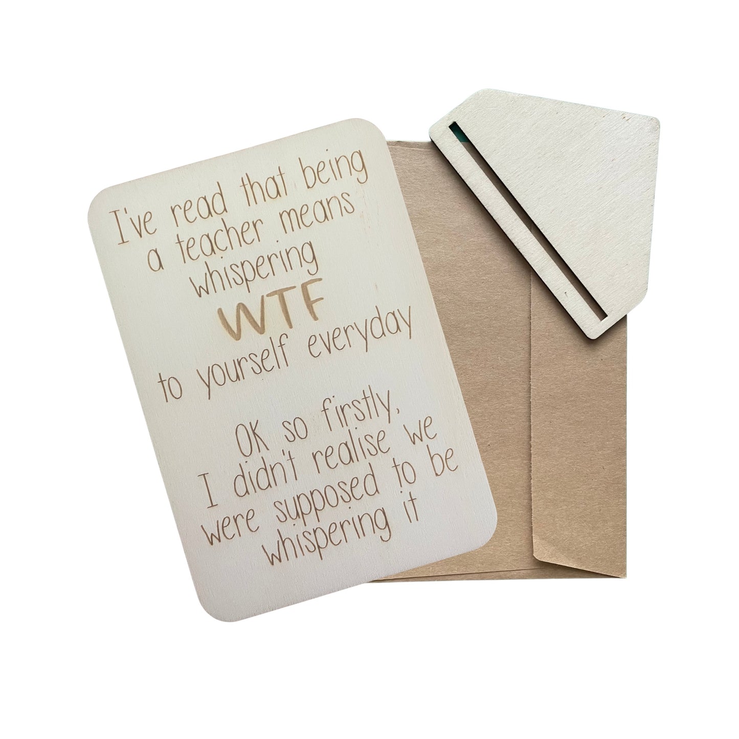 I've Read That Being A Teacher - Cheeky Charlie Keep Cards