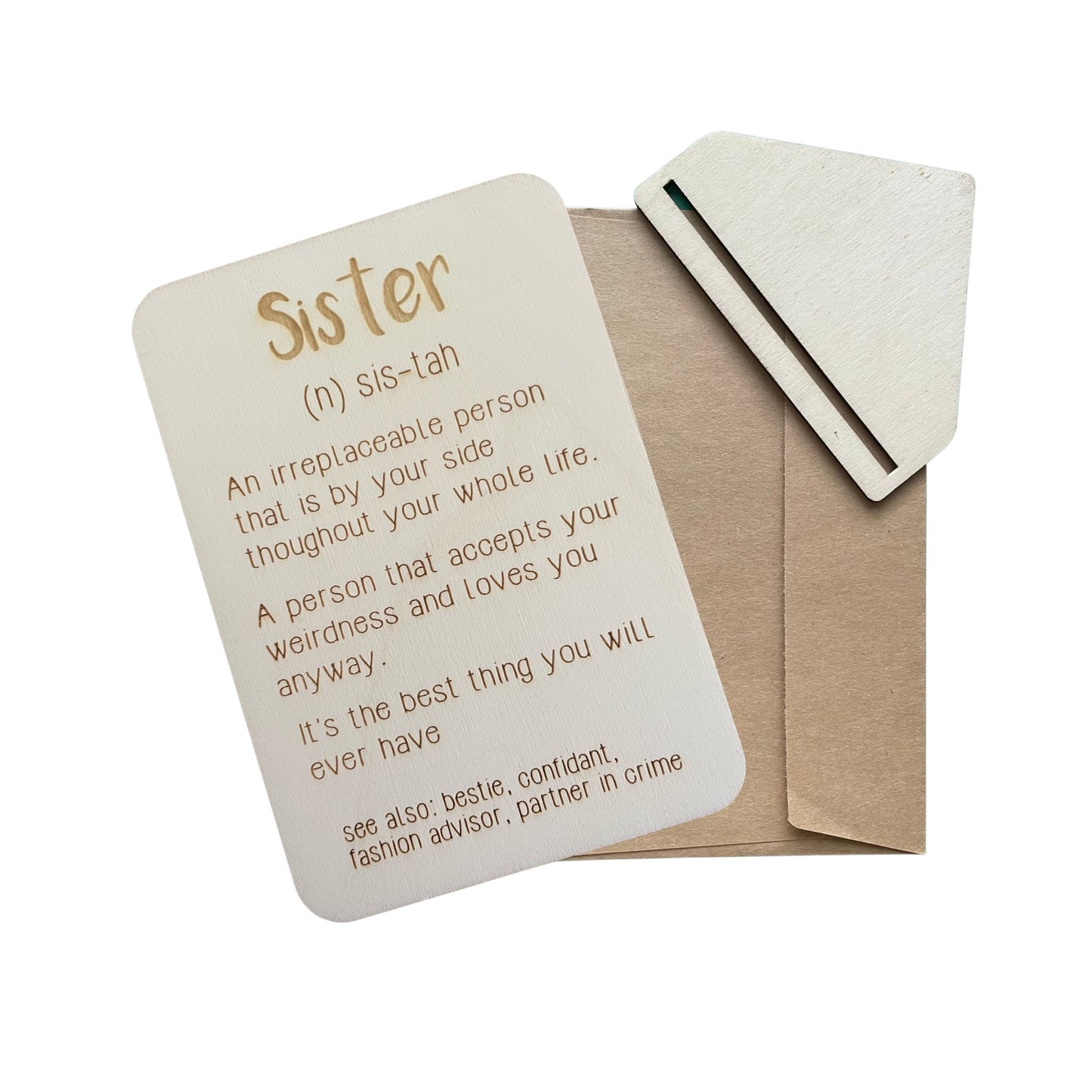 Sister (n) - Cheeky Charlie Keep Cards