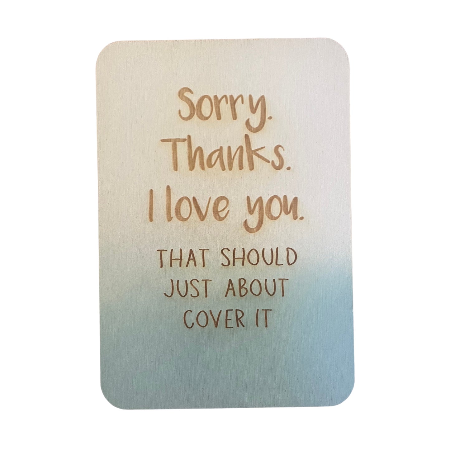 Sorry. Thanks. I Love You. - Cheeky Charlie Keep Cards