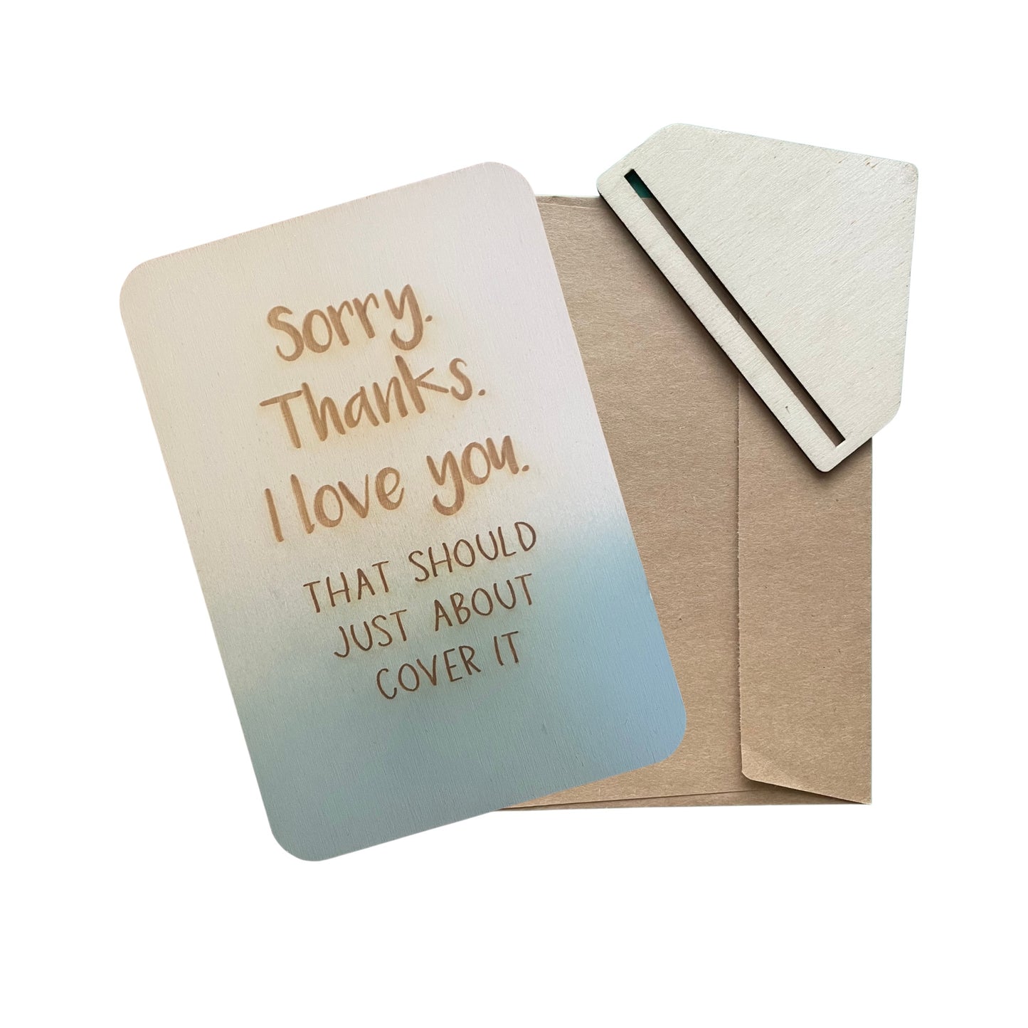 Sorry. Thanks. I Love You. - Cheeky Charlie Keep Cards