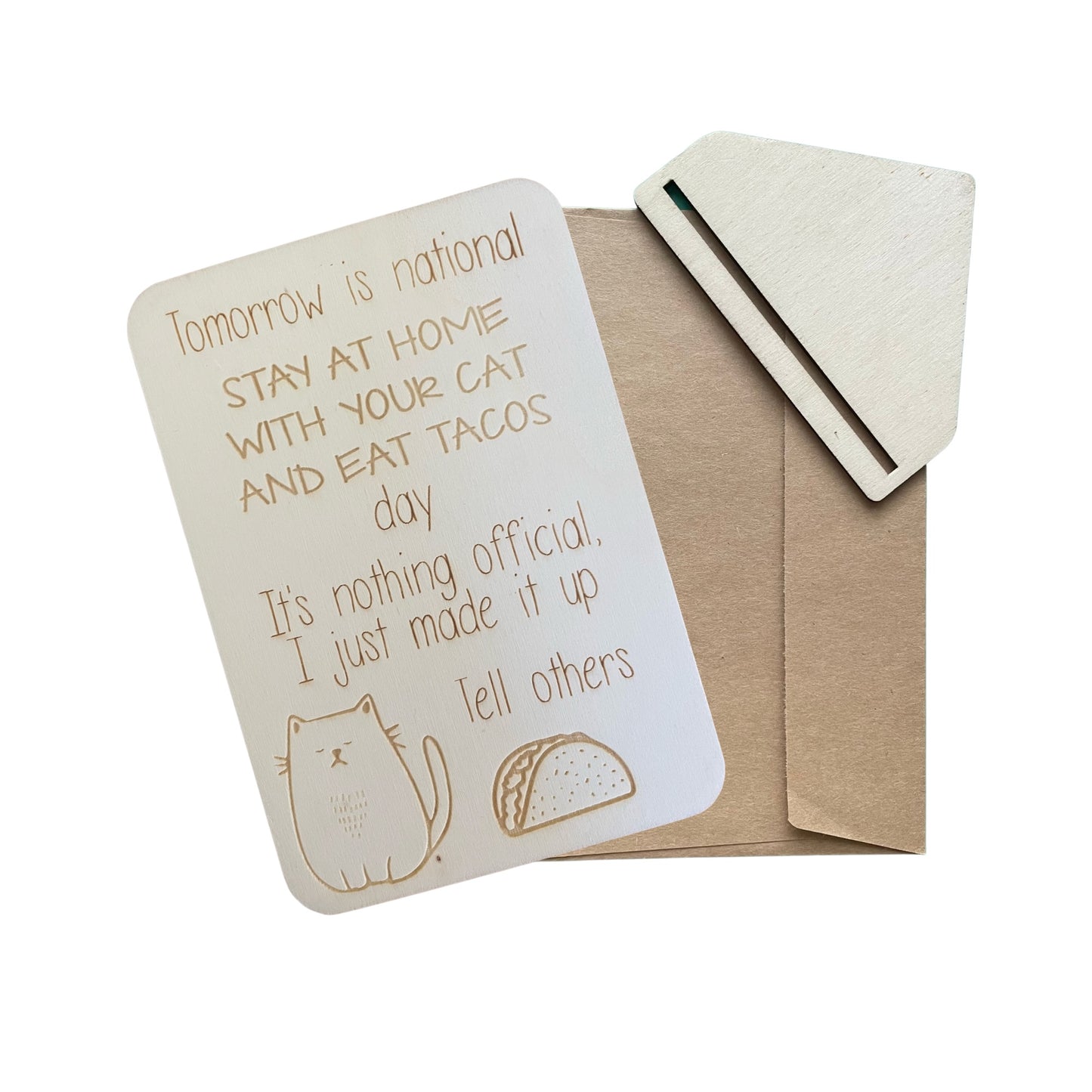 Tomorrow Is National Stay At Home With Your Cat Day - Cheeky Charlie Keep Cards
