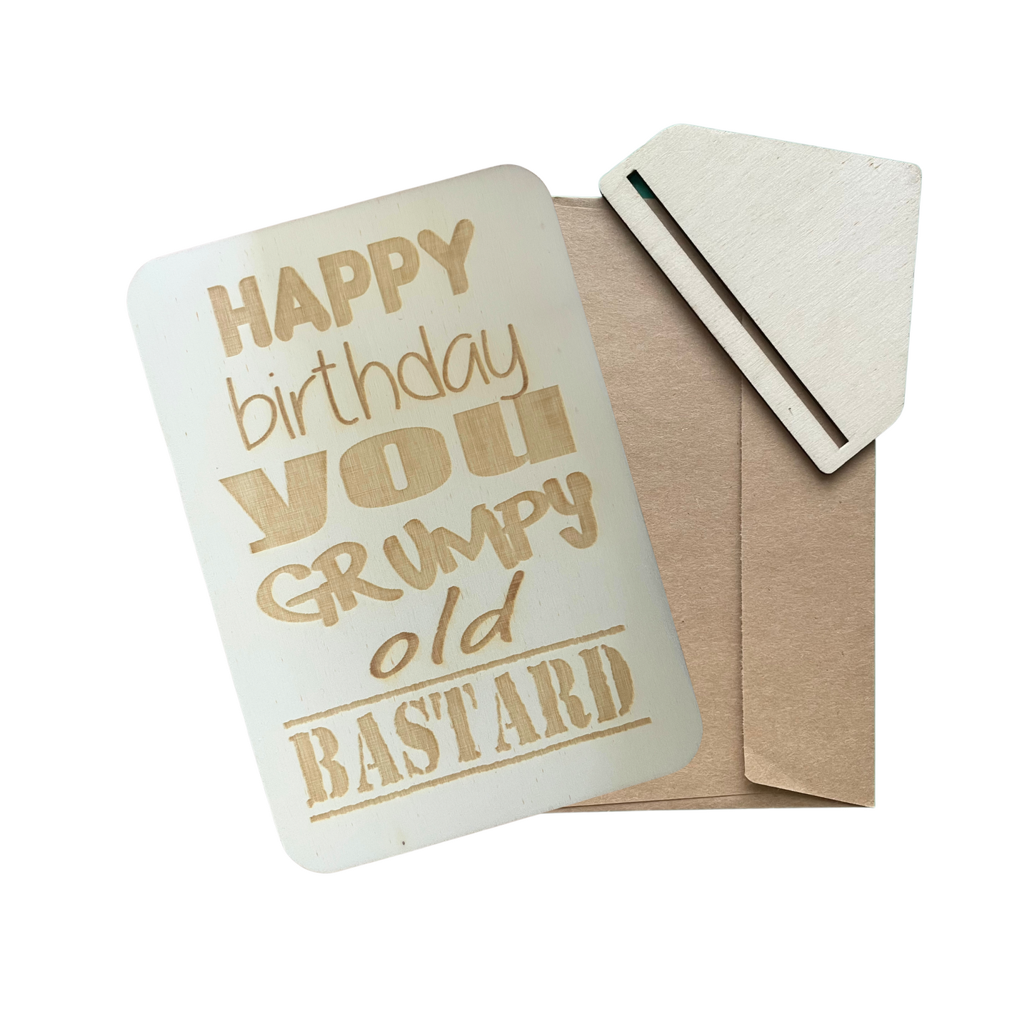 Happy Birthday You Grumpy Old Bastard - Cheeky Charlie Keep Cards