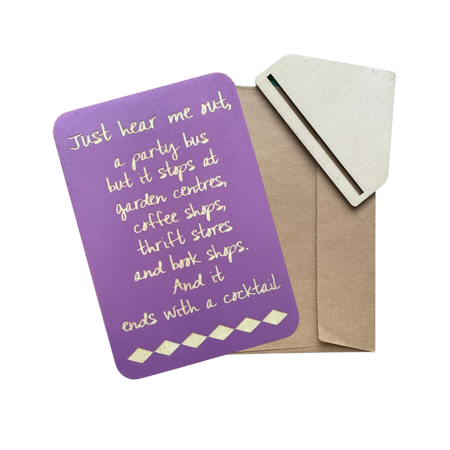 Just Hear Me Out, A Party Bus But It Stops At Garden Centres - Cheeky Charlie Keep Cards