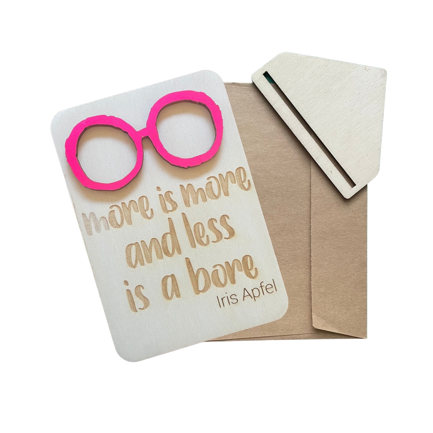 More Is More And Less Is A Bore - Cheeky Charlie Keep Cards