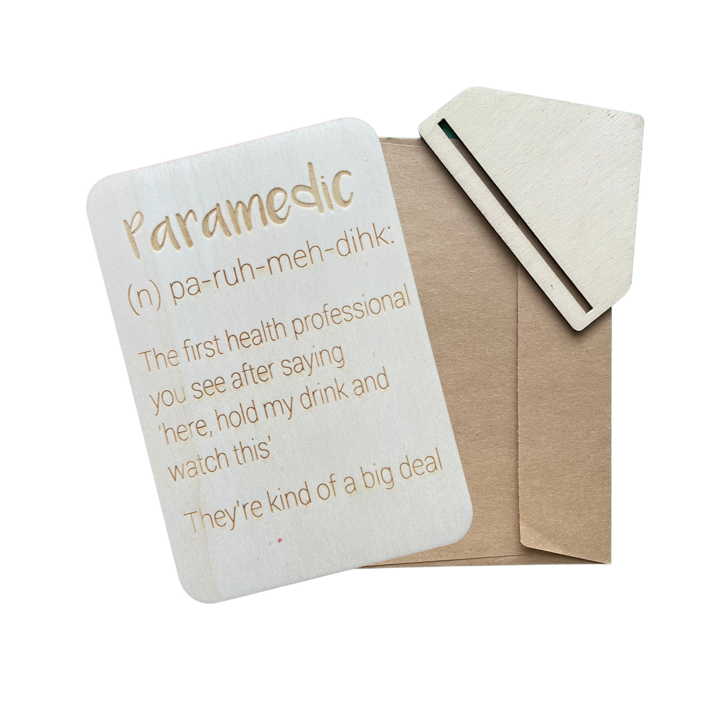 Paramedic (n) - Cheeky Charlie Keep Cards