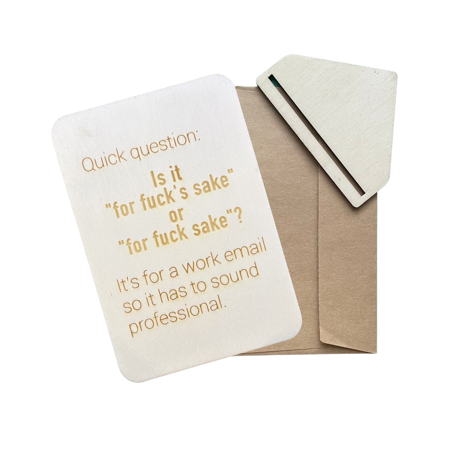 Quick Question: Is it "for fuck's sake" or "for fuck sake"?