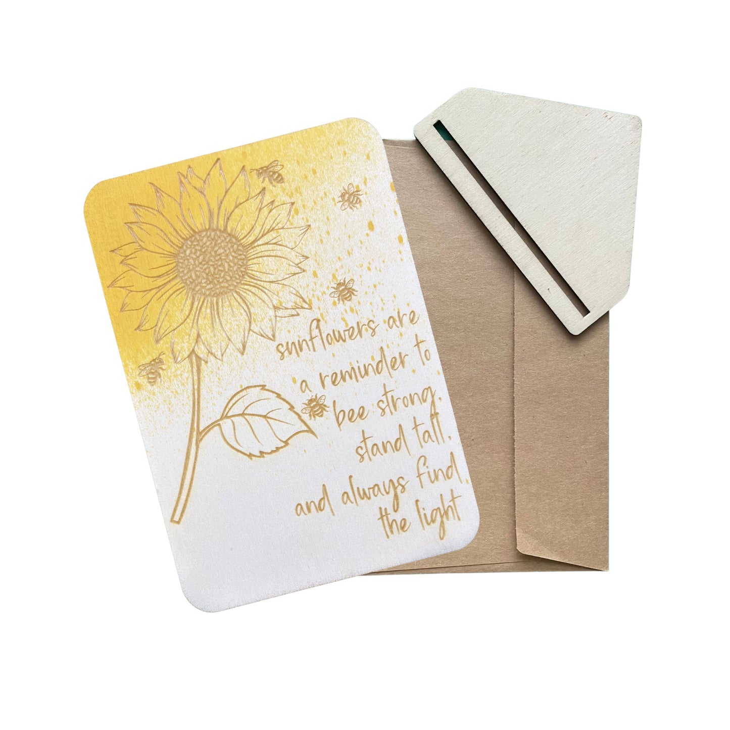 Sunflowers are a reminder to 'bee' strong, stand tall, and always find the light