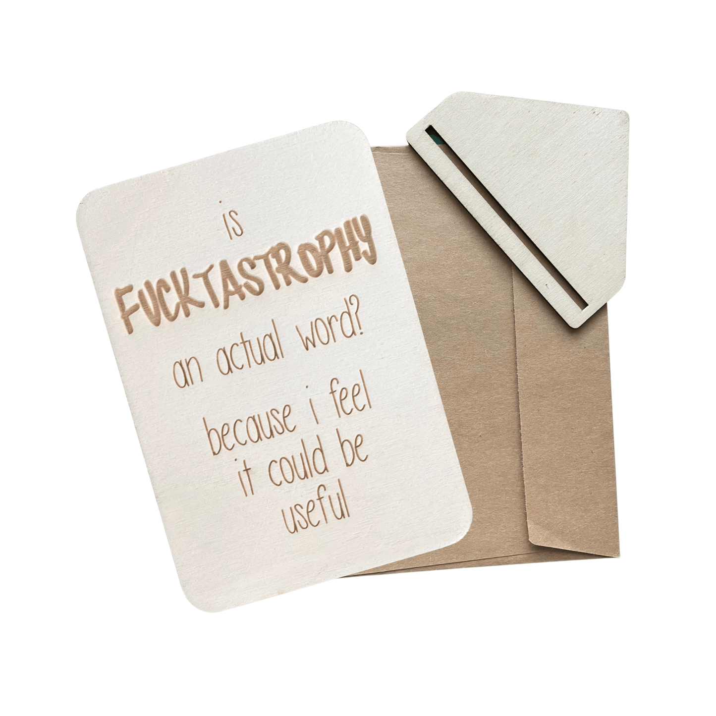 Is Fucktastrophy An Actual Word? - Cheeky Charlie Keep Cards