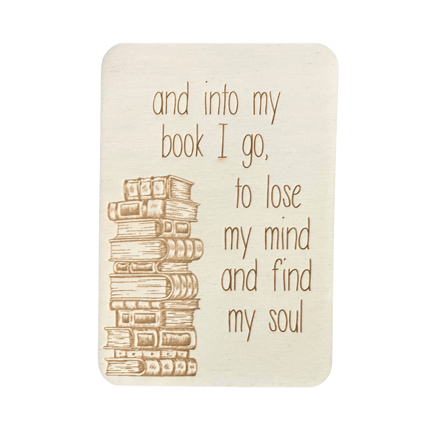 And Into My Book I Go - Cheeky Charlie Keep Cards