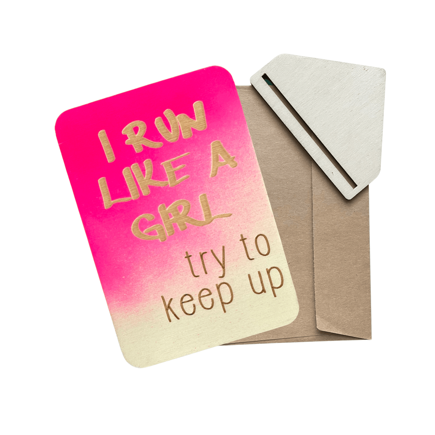 I Run Like A Girl - Cheeky Charlie Keep Cards