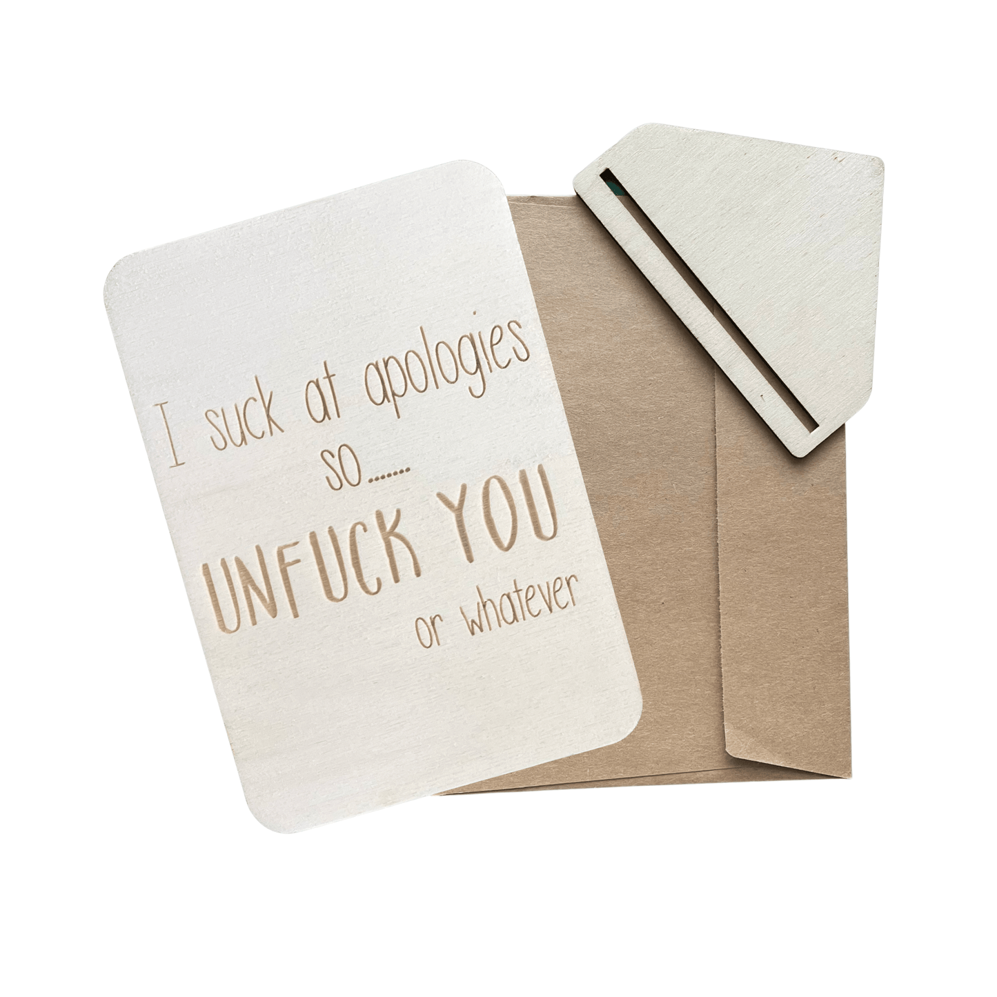 I Suck At Apologies - Cheeky Charlie Keep Cards