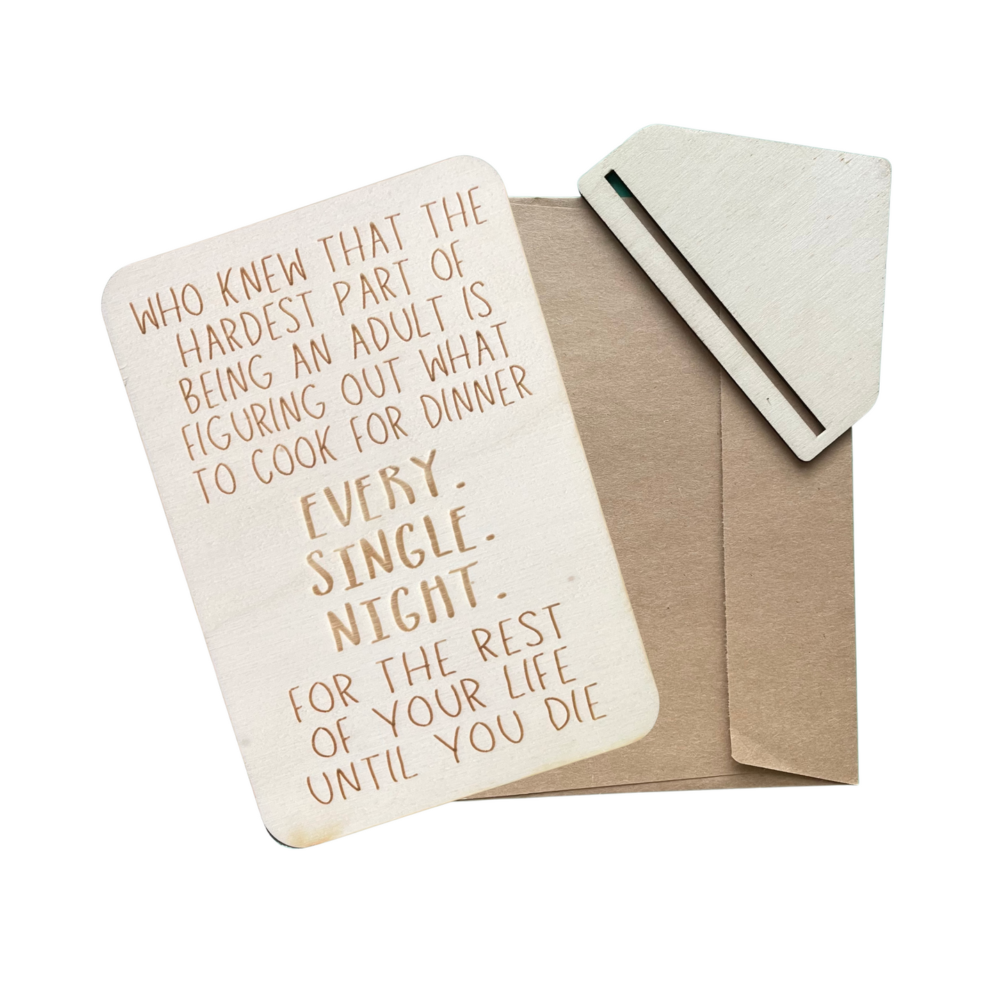Who Knew That The Hardest Part of Being An Adult... - Cheeky Charlie Keep Cards