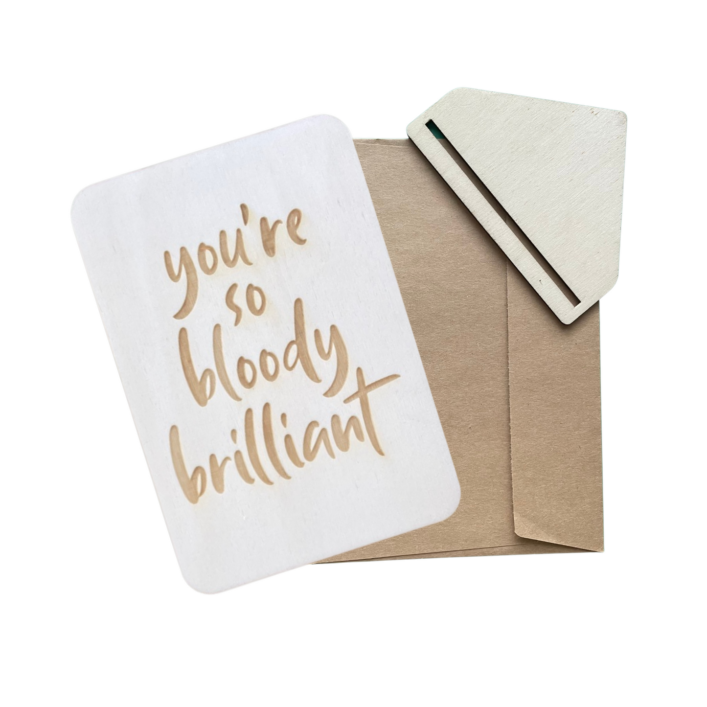 You're So Bloody Brilliant - Cheeky Charlie Keep Cards