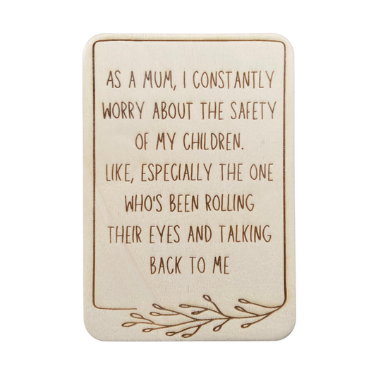 As A Mum, I Constantly Worry  About The Safety Of My Children - Cheeky Charlie Keep Cards