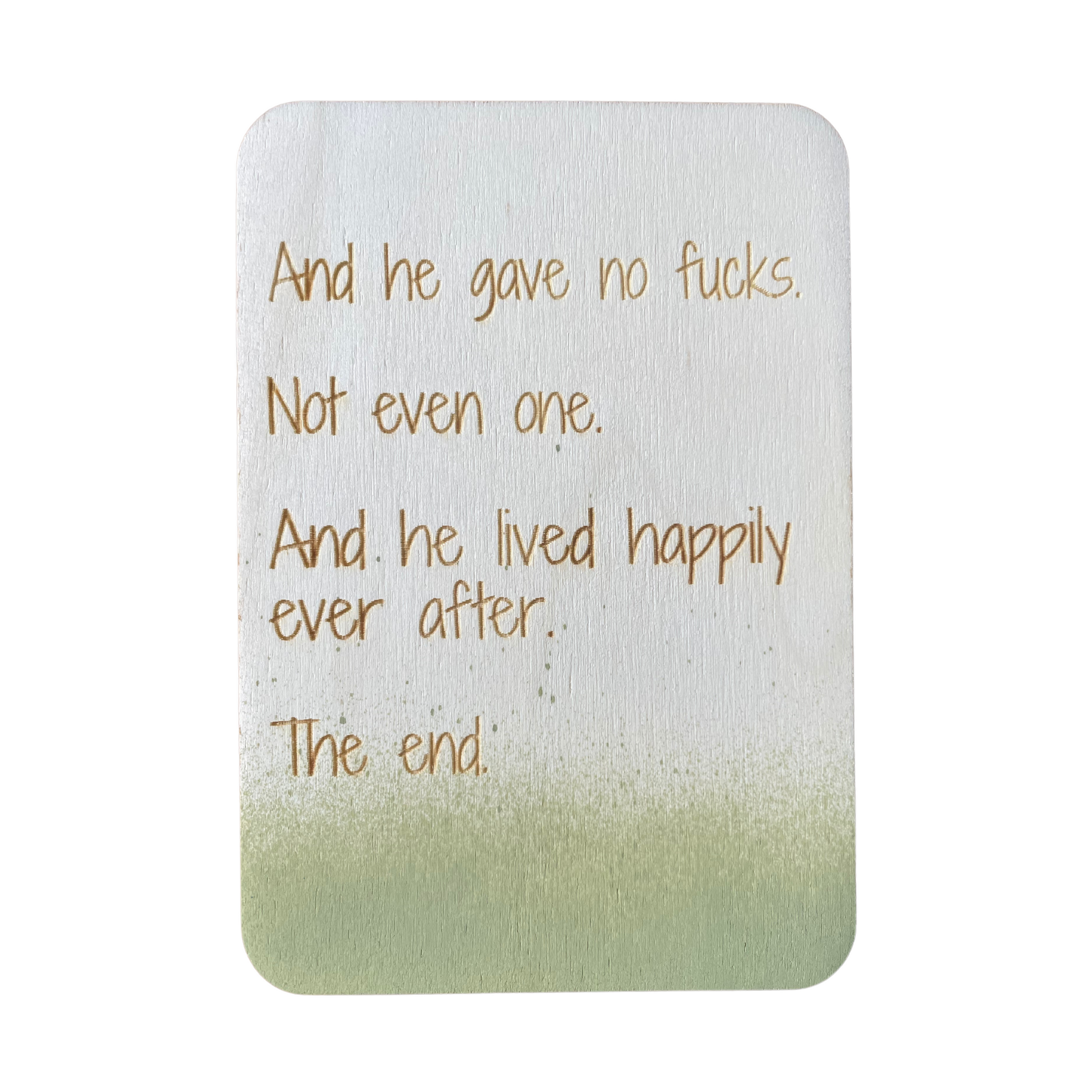 And He Gave No Fucks - Cheeky Charlie Keep Cards