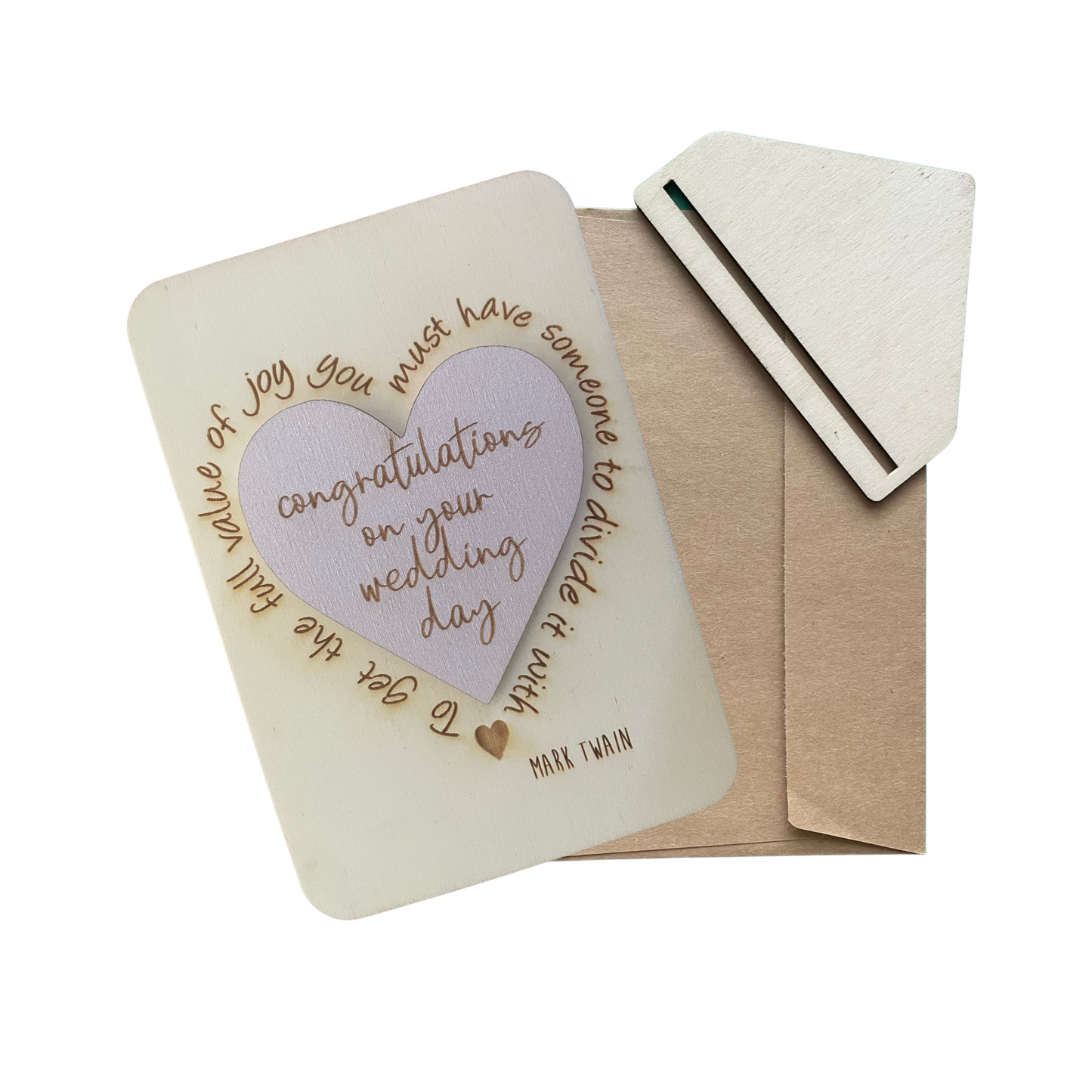 Congratulations On Your Wedding Day - Cheeky Charlie Keep Cards