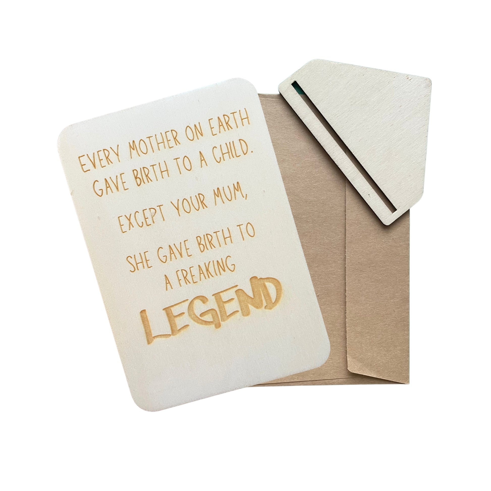 Every Mother On Earth Gave Birth To A Child - Cheeky Charlie Keep Cards