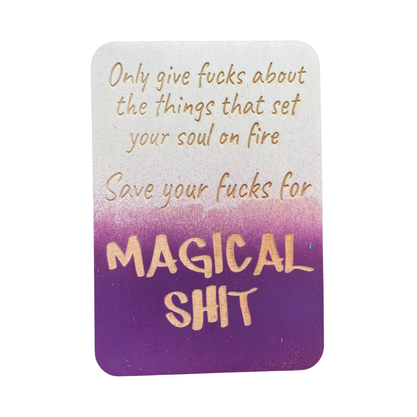 Only Give Fucks About Things That Set Your Soul On Fire - Cheeky Charlie Keep Cards