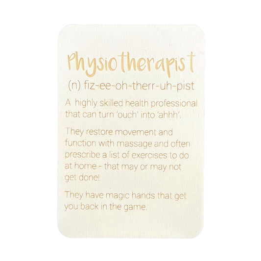 Physiotherapist (n)