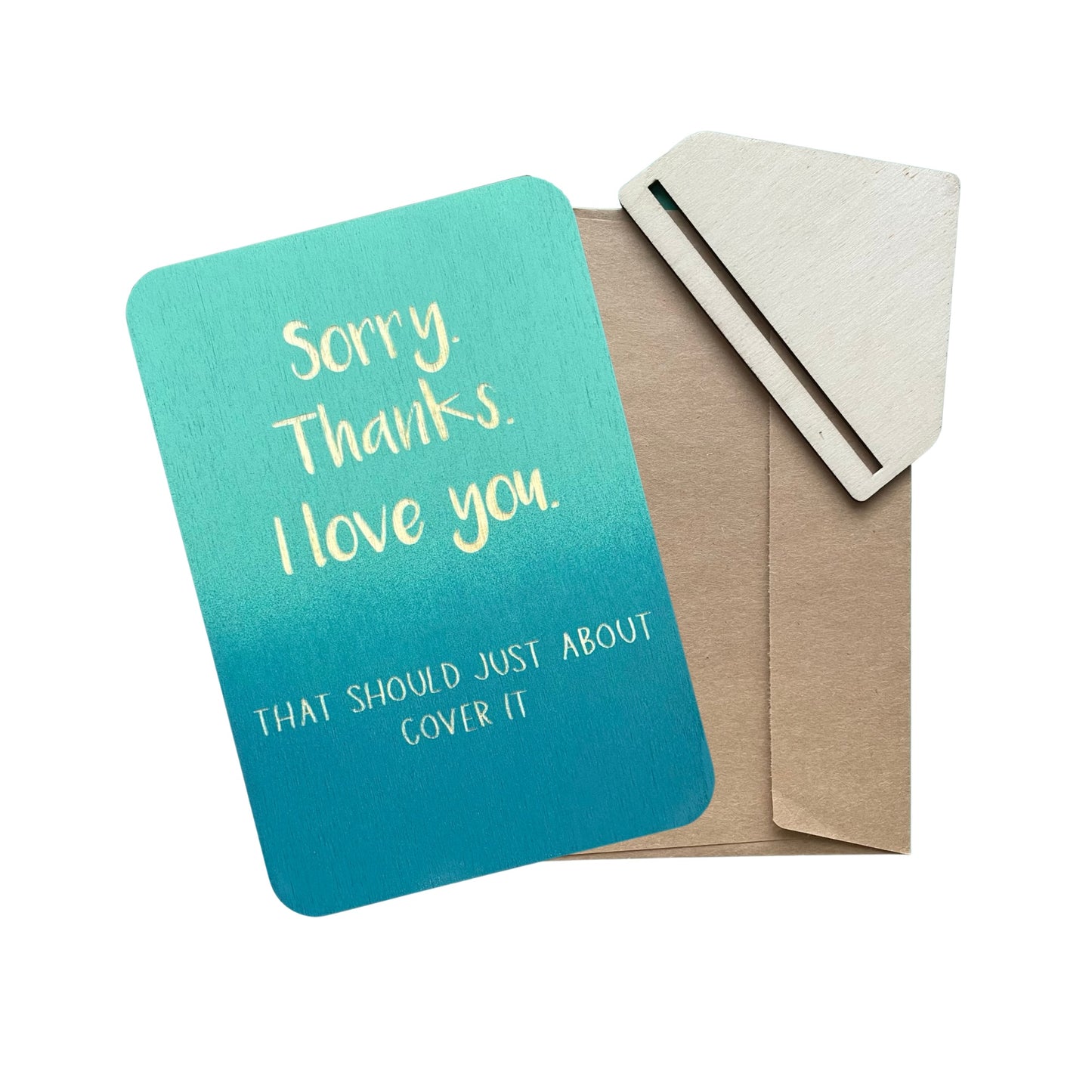 Sorry. Thanks. I Love You.