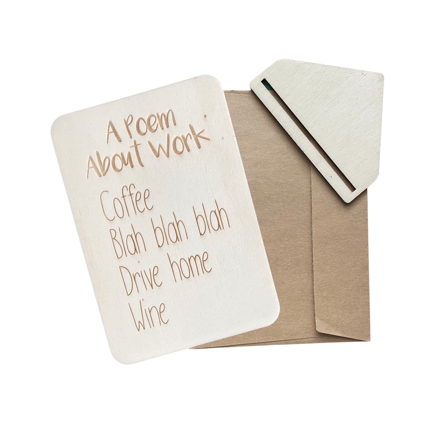 A Poem About Work - Cheeky Charlie Keep Cards