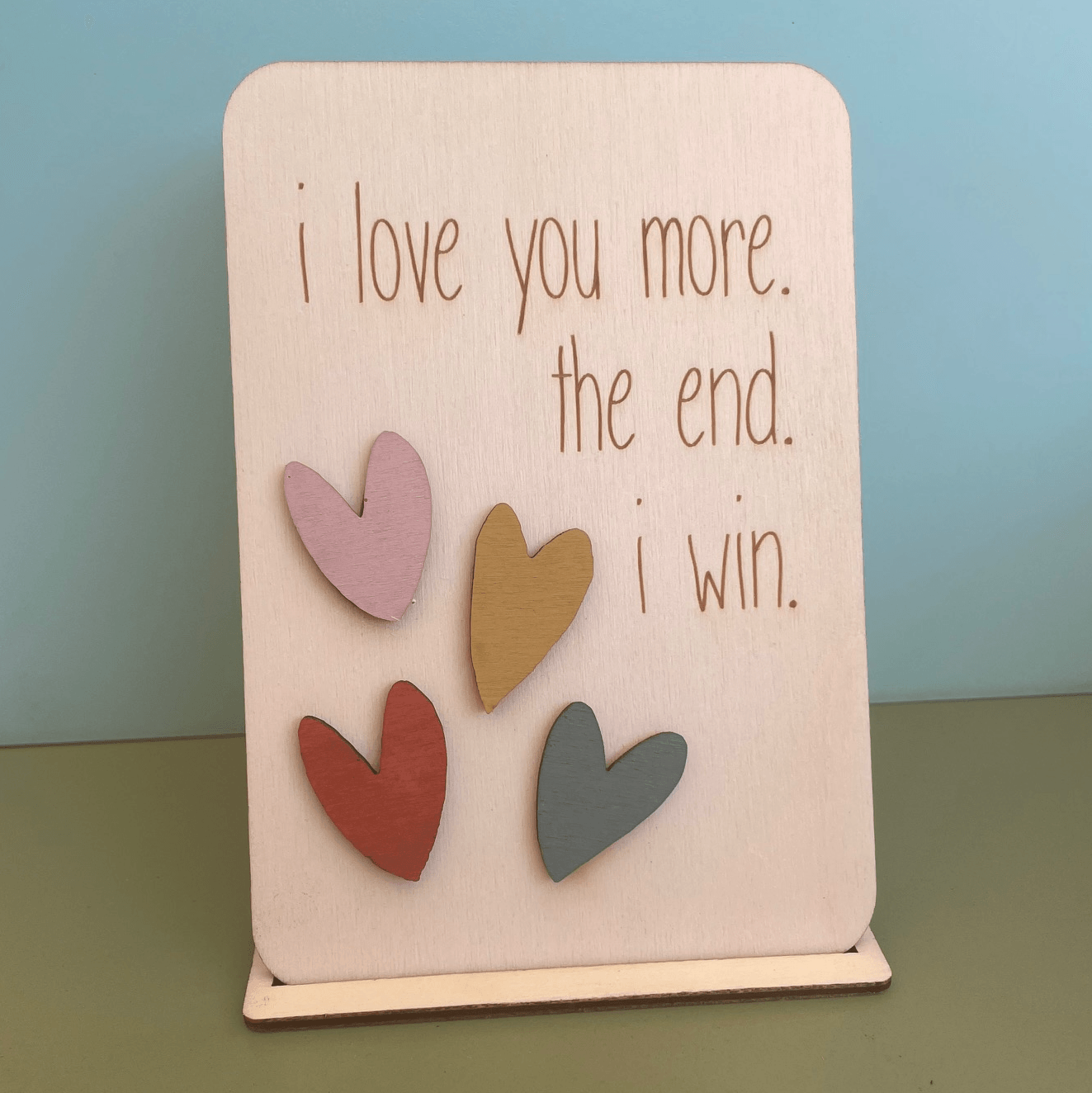 I Love You More - Cheeky Charlie Keep Cards