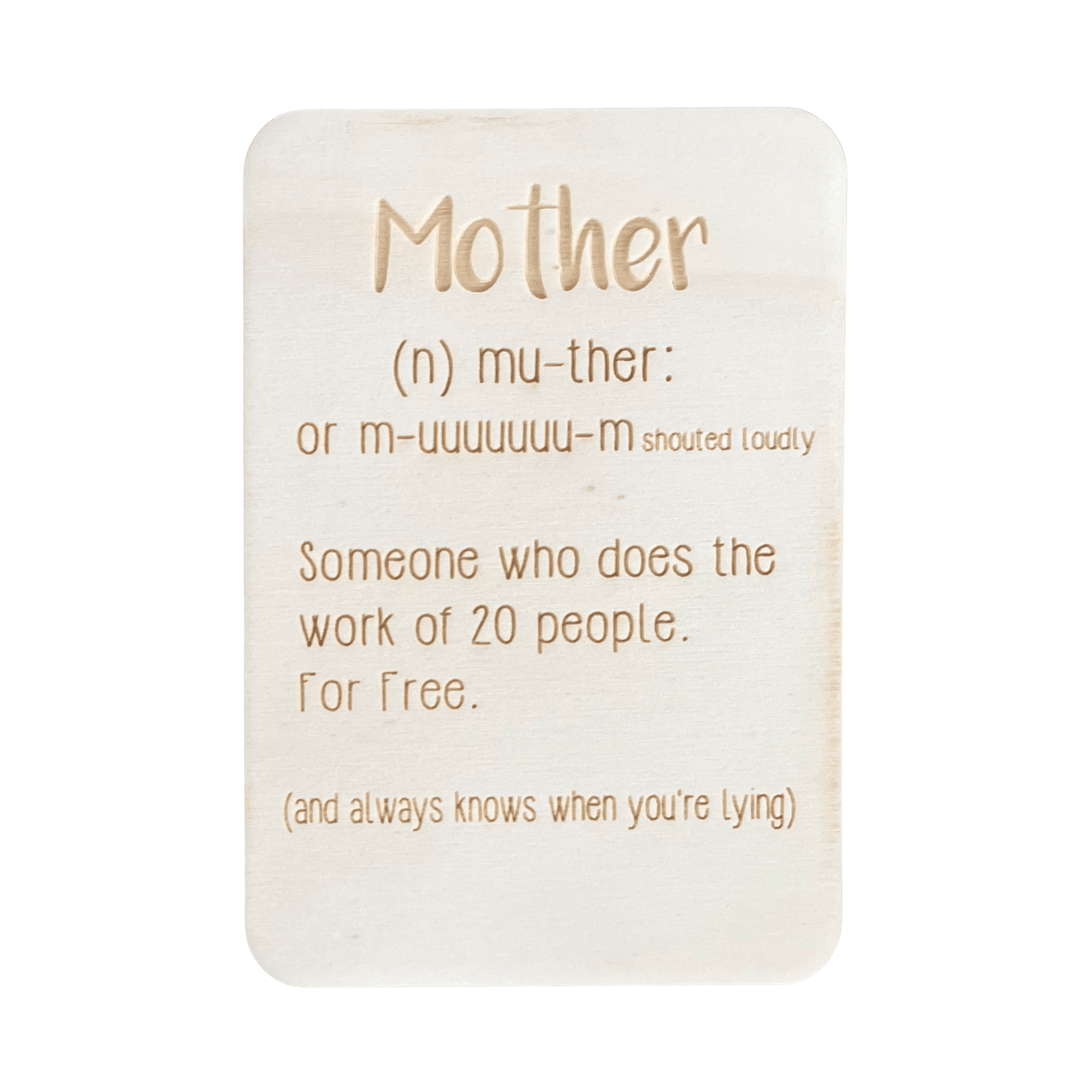 Mother (n) - Cheeky Charlie Keep Cards